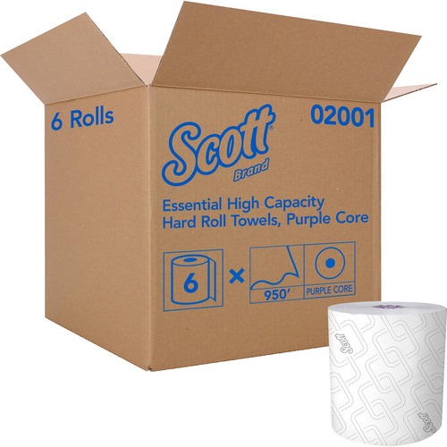 Scott Essential High Capacity Hard Roll Paper Towels With Absorbency Pockets