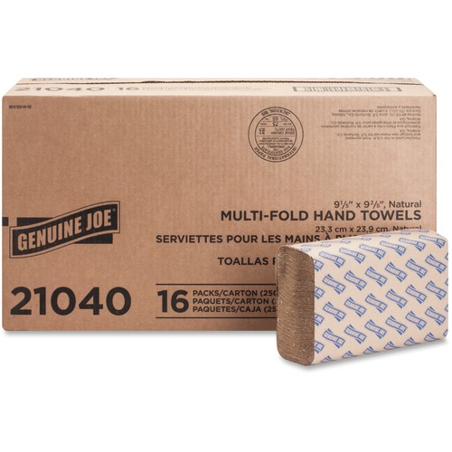 Genuine Joe Multi Fold Natural Towels