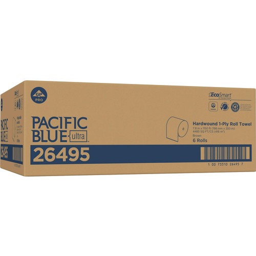 Pacific Blue Ultra High-capacity Recycled Paper Towel Rolls