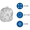 Genuine Joe Clear Trash Can Liners - Image 2