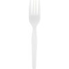 Genuine Joe Heavyweight White Plastic Forks - Image 2