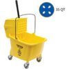 Genuine Joe 35 QT Side Press Mop Bucket Wringer Combo - Image 3