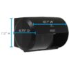 Compact 2-Roll Side-by-Side Coreless High-Capacity Toilet Paper Dispenser - Image 3